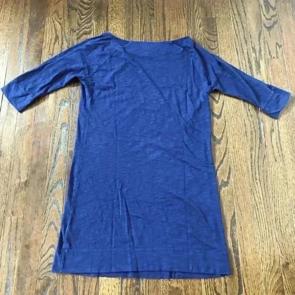 Lilly Pulitzer Women’s S 100% Pima Cotton Boatneck 3/4 Sleeves Navy Blue Dress - Picture 5 of 11
